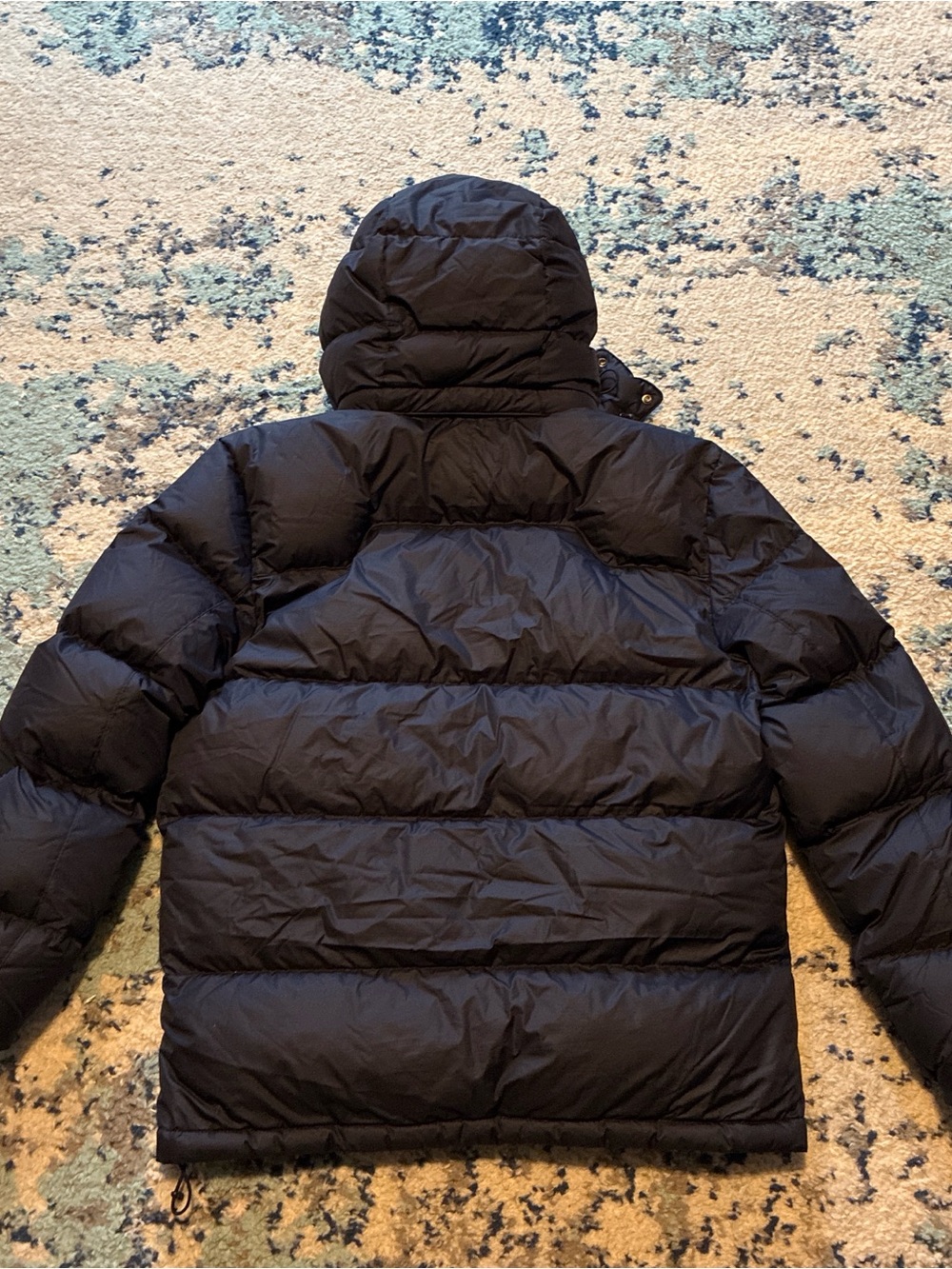 Polo Ralph Lauren Performance Medium men’s Navy Down Puffer Jacket with Hood EUC - Picture 3 of 8